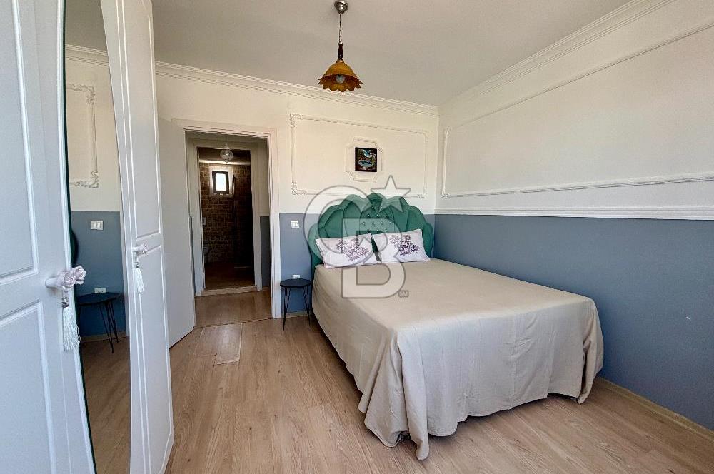  Alaçatı Hacımemişte Tek Müstakil Havuzlu 3+1 Kiralık Taş Villa