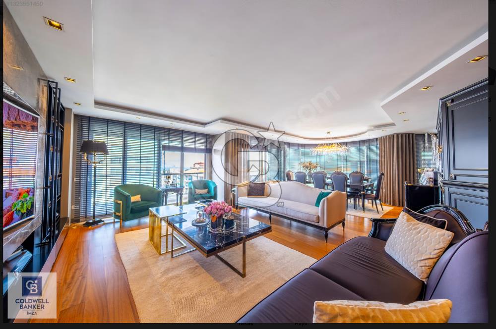 Narlıdere Palma Residence'da Deniz Manzaralı, Prestijli 4+1