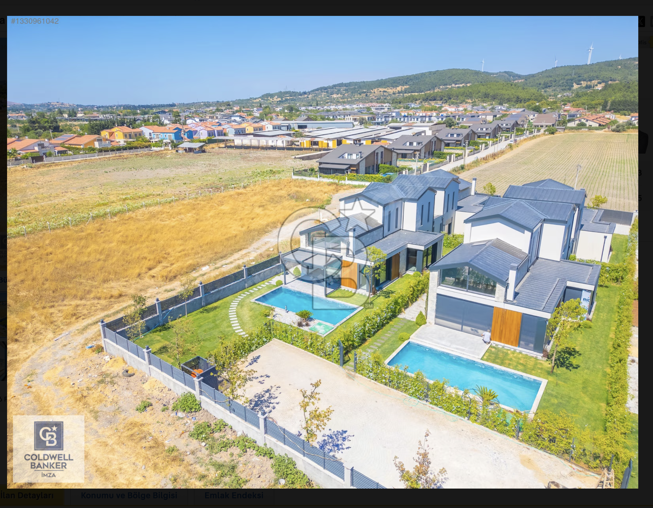 Urla Kuşçularda sıfır havuzlu satılık villa