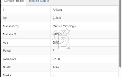 ÇUBUK-MUHSİN YAZICIOĞLUNDA BULVAR ÜZERİ SATILIK ARSA