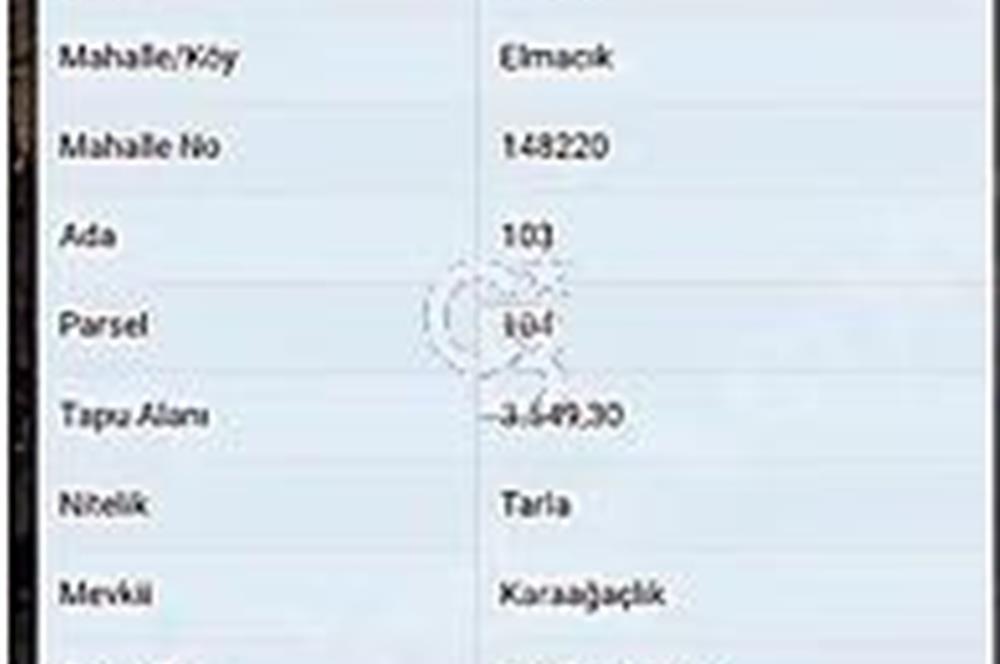 KANDIRA ELMACIKDA SATILIK 2 TARLA