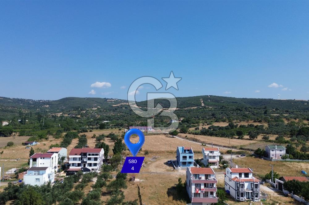 LAPSEKİ ÇARDAK'TA DENİZ MANZARALI İMARLI SATILIK ARSA