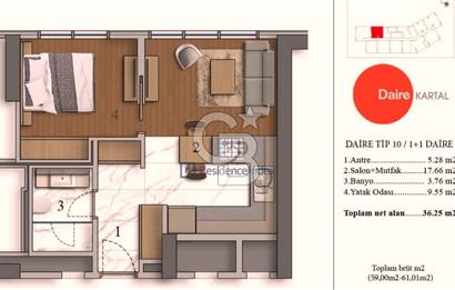 DAİRE KARTAL BENZERSİZ E5 MANZARALI 61 m2 KİRALIK 1+1 DAİRE FIRSATI