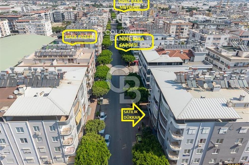 CB ARDEN'DEN ANTALYA DEMRE MERKEZDE ANA CADDE ÜZERİ SATILIK DÜKKAN
