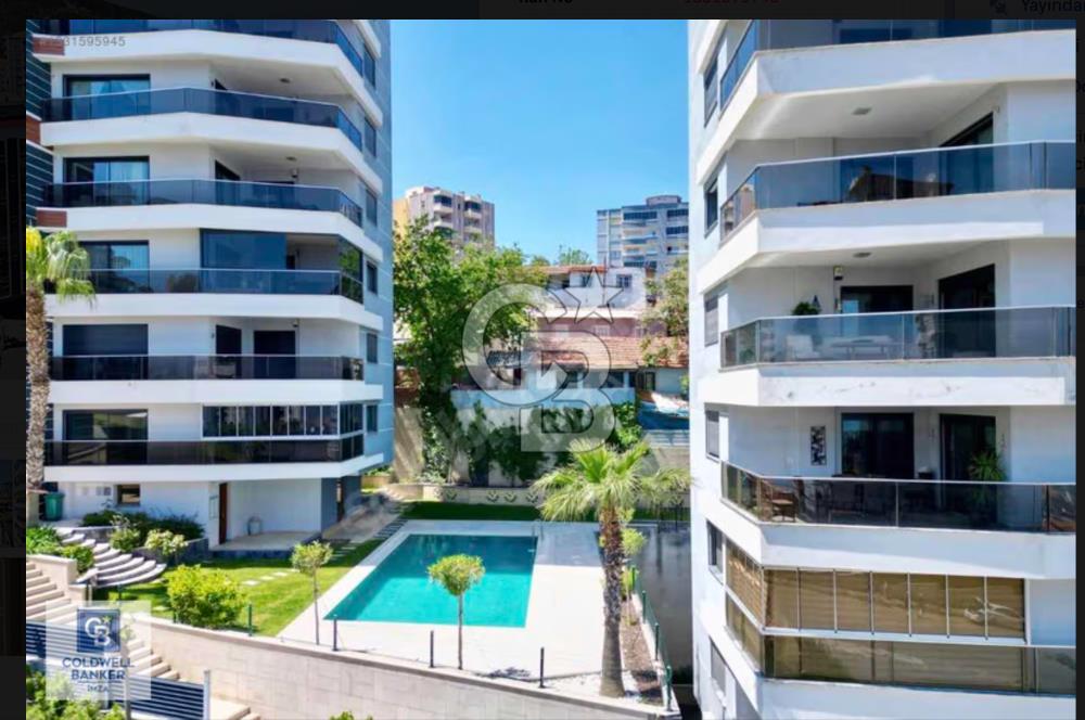Narlıdere Lotus Gold Sitesi Deniz Manzaralı Kiralık 3+1