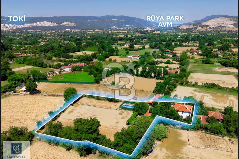 3.674m2 Havuzlu, Müştemilatlı, Tarım Arazili Satılık Çiftlik