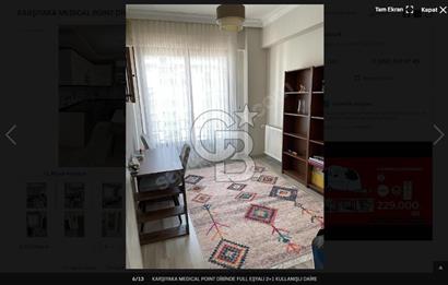 Karşıyaka Medical Poınt Yanında, Eşyalı 2+1 Kiralık Daire