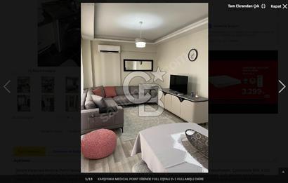 Karşıyaka Medical Poınt Yanında, Eşyalı 2+1 Kiralık Daire