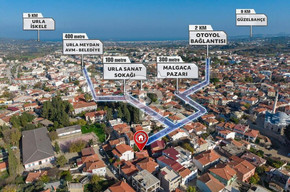URLA SANAT SOKAĞINDA RENOVE EDİLMİŞ SATILIK TAŞ EV