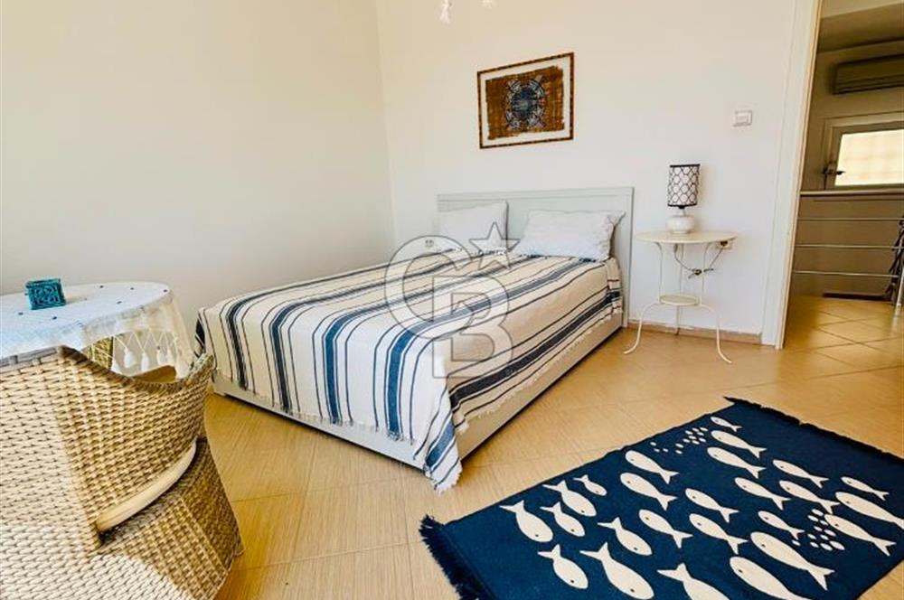 BODRUM GÜMÜŞLÜK KARDAK EVLERİ' nde DENİZ MANZARALI 3+1 VİLLA