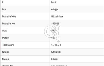 CB ODAK'TAN GÜZELHİSAR SATILIK 1.716 m² MÜSTAKİL TAPULU TARLA