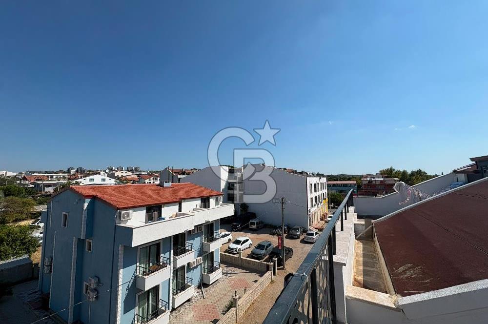 Geyikli'de Bozcaada Feribotuna 1 Km|2+1 Çatı piyes dubleks daire