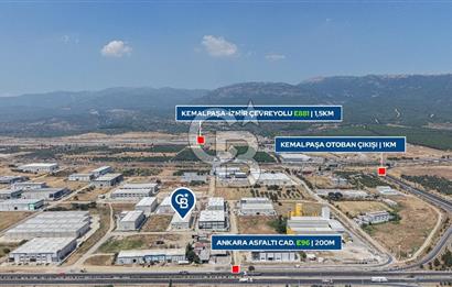 Kemalpaşa'da Üretime & Depolamaya Uygun 1740 m2 Kiralık Fabrika 