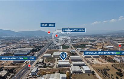 Kemalpaşa'da Üretime & Depolamaya Uygun 1740 m2 Kiralık Fabrika 