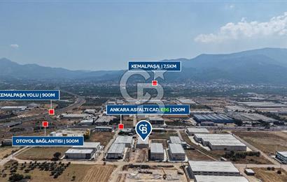 Kemalpaşa'da Üretime & Depolamaya Uygun 1740 m2 Kiralık Fabrika 