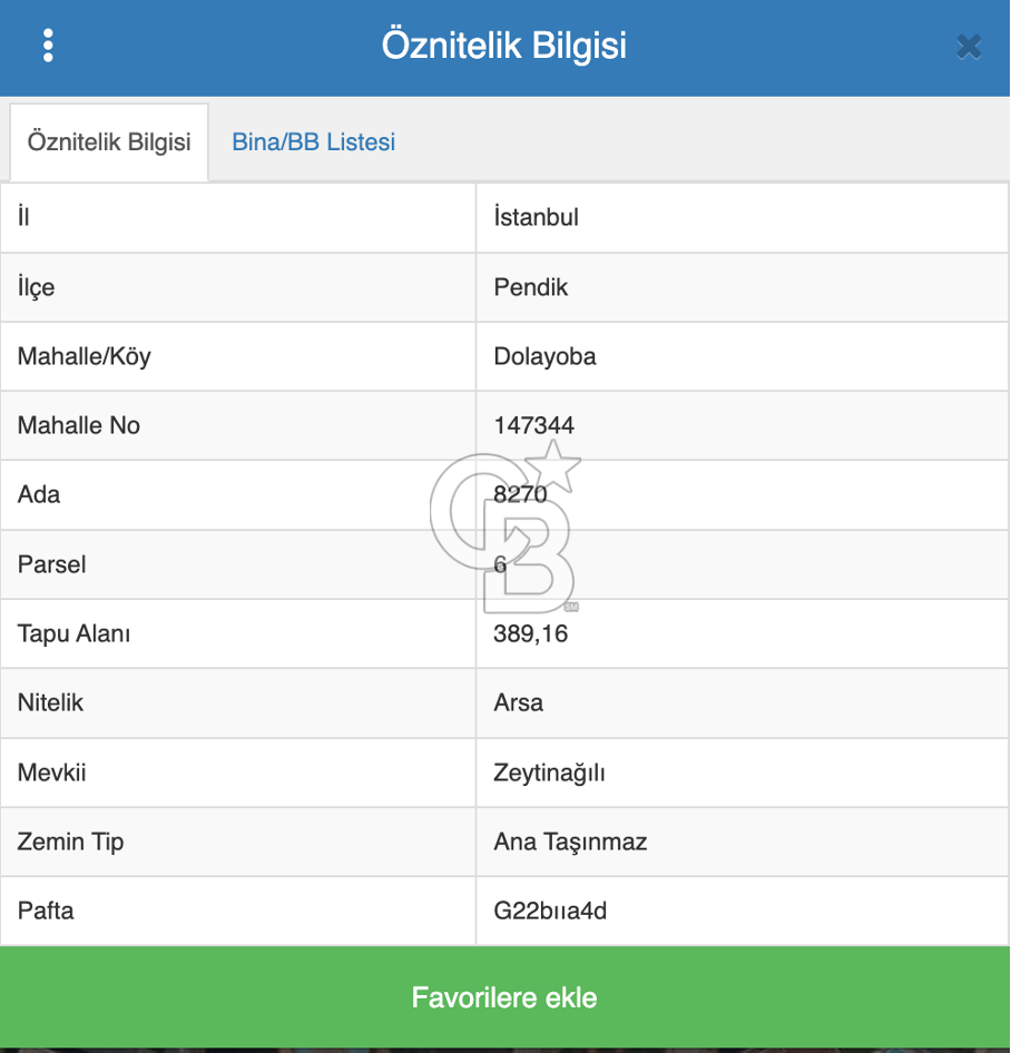 PENDİK DOLAYOBA'DA SATILIK KONUT İMARLI ARSA HİSSESİ