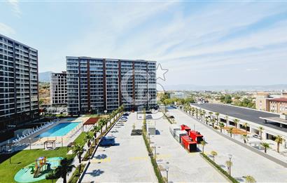 Manisa Meydan Sitesi Havuz Cephe Kiralık 1+1 Daire