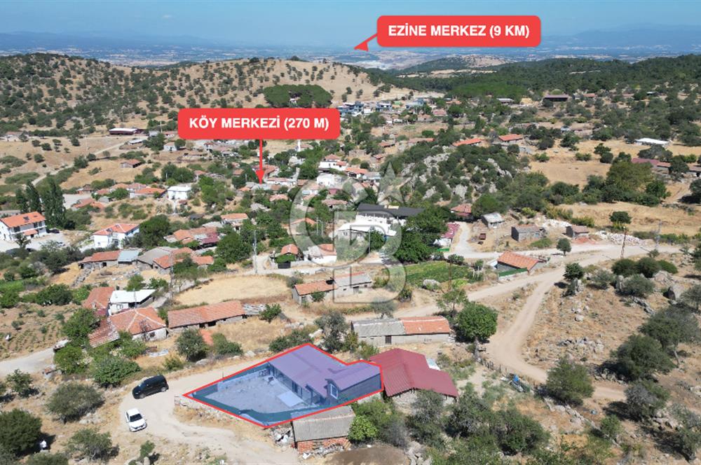 ÇANAKKALE EZİNE'DE ÖZEL YAPIM UYGUN FİYATA SATILIK TAŞ EV !!!
