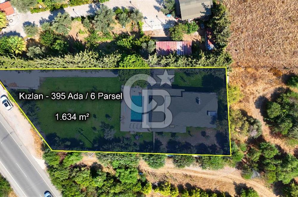 Datça Kızlan'da 1.634 m2 Arsa İçinde Müstakil Havuzlu 3+1 Villa