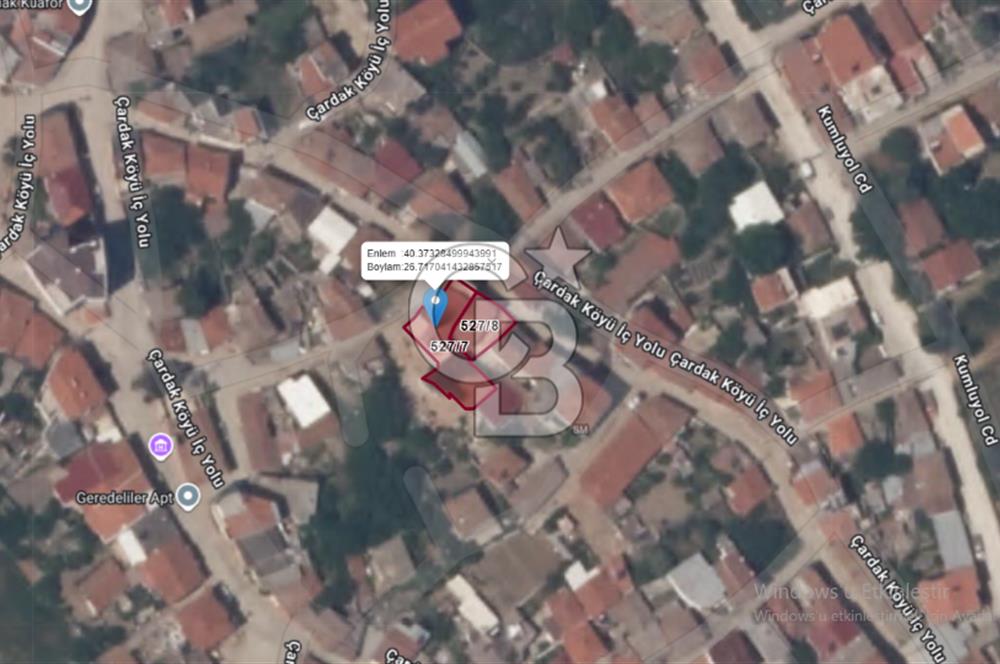 Çardak'ta 347,57 m² Arsa İçerisinde 3 Daireli Müstakil Satılık Bina