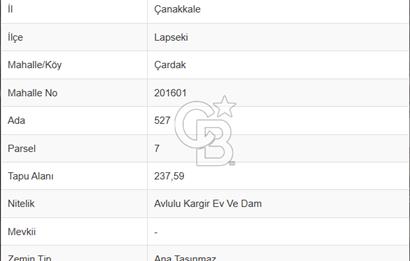 Çardak'ta 347,57 m² Arsa İçerisinde 3 Daireli Müstakil Satılık Bina