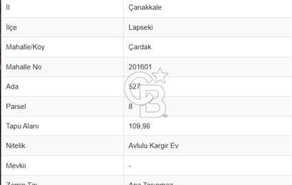 Çardak'ta 347,57 m² Arsa İçerisinde 3 Daireli Müstakil Satılık Bina