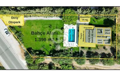 Datça Kızlan'da 1.634 m2 Arsa İçinde Müstakil Havuzlu 3+1 Villa