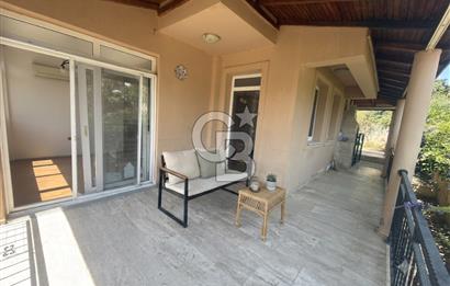 Guzelbahçe Kahramandere’de bahçeli teraslı şöminelı villa