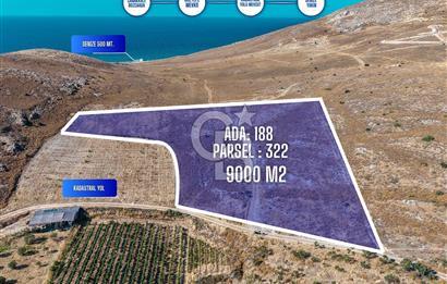 ÇANAKKALE GÖZTEPE MEVKİİ KADASTRAL YOL CEPHELİ SATILIK ARAZİ 