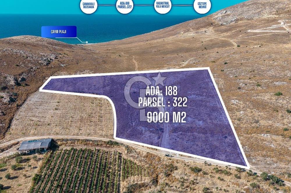 ÇANAKKALE GÖZTEPE MEVKİİ KADASTRAL YOL CEPHELİ SATILIK ARAZİ 