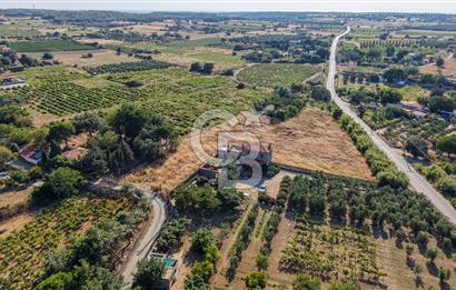 ÇANAKKALE BOZCAADA AMERİKAN ÇEŞME SATILIK ASFALT CEPHE BAĞ