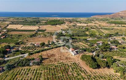 ÇANAKKALE BOZCAADA AMERİKAN ÇEŞME SATILIK ASFALT CEPHE BAĞ