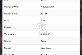 AYDIN ÇİNE HACIPAŞALAR'DA 6 VİLLALIK İMARLI ARSA - 1 - 366255