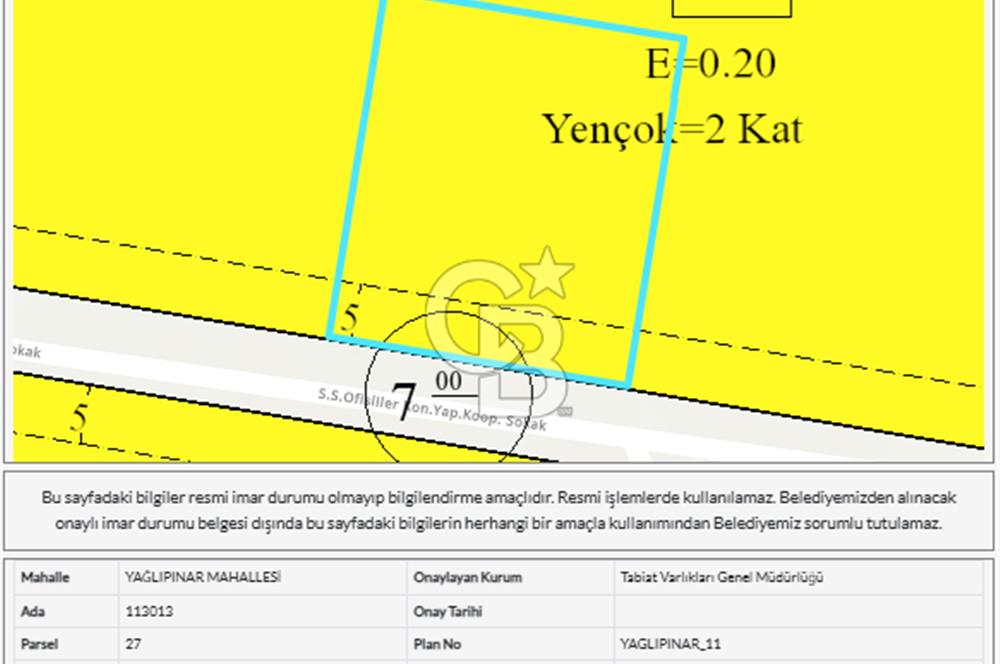 GÖLBAŞI YAĞLIPINAR DA 750m² GÖL MANZARALI İMARLI ARSA 0,20 EMSAL