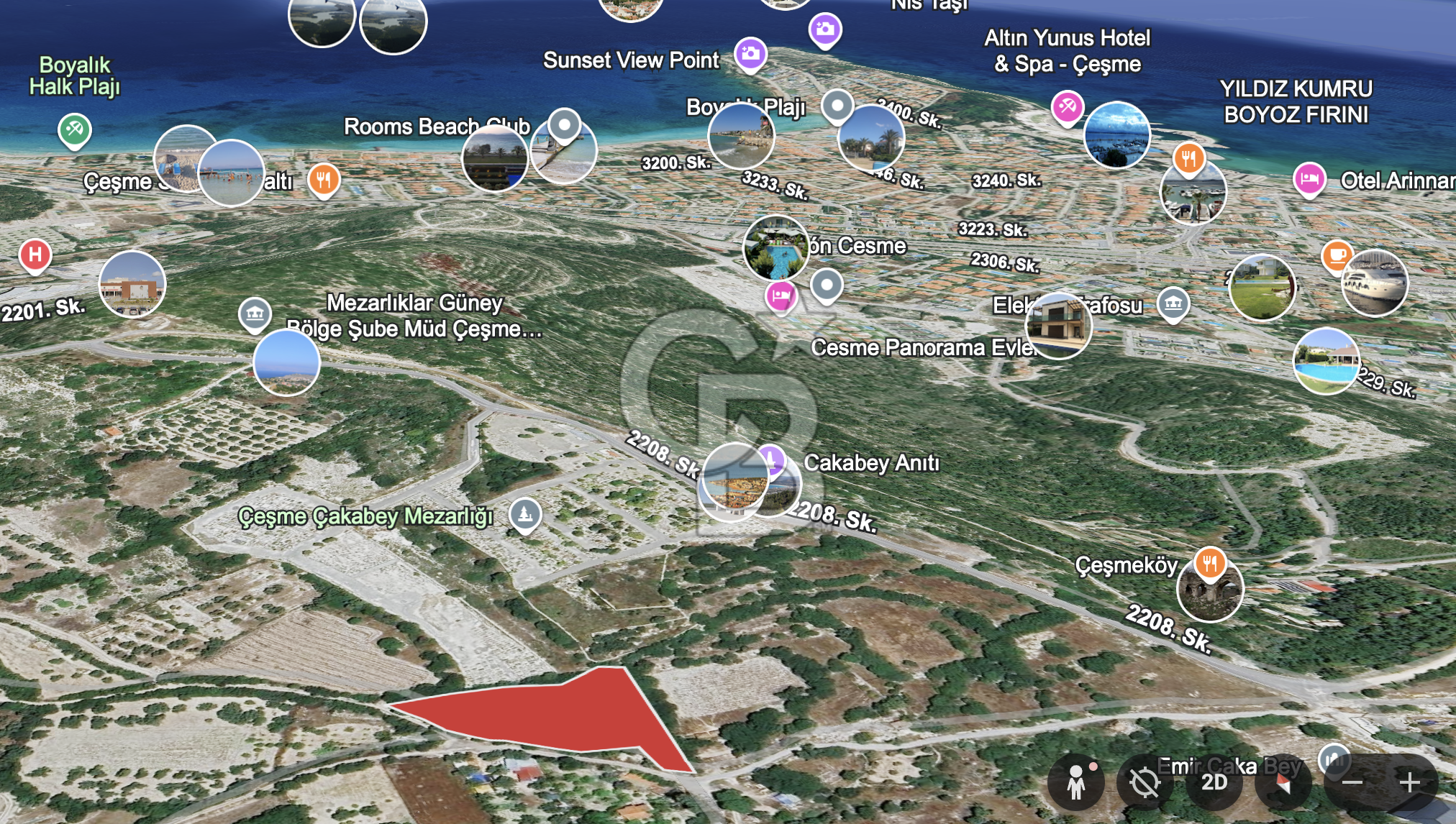 ÇEŞME FAHRETTİNPAŞA’DA İMAR SINIRINDA SATILIK SON 247 M2 HİSE