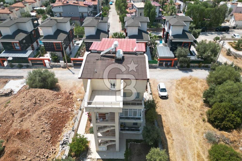 AKBÜKTE KESİNTİSİZ DENİZ MANZARALI 135 M² BAHÇELİ ÇATI DUBLEKSİ