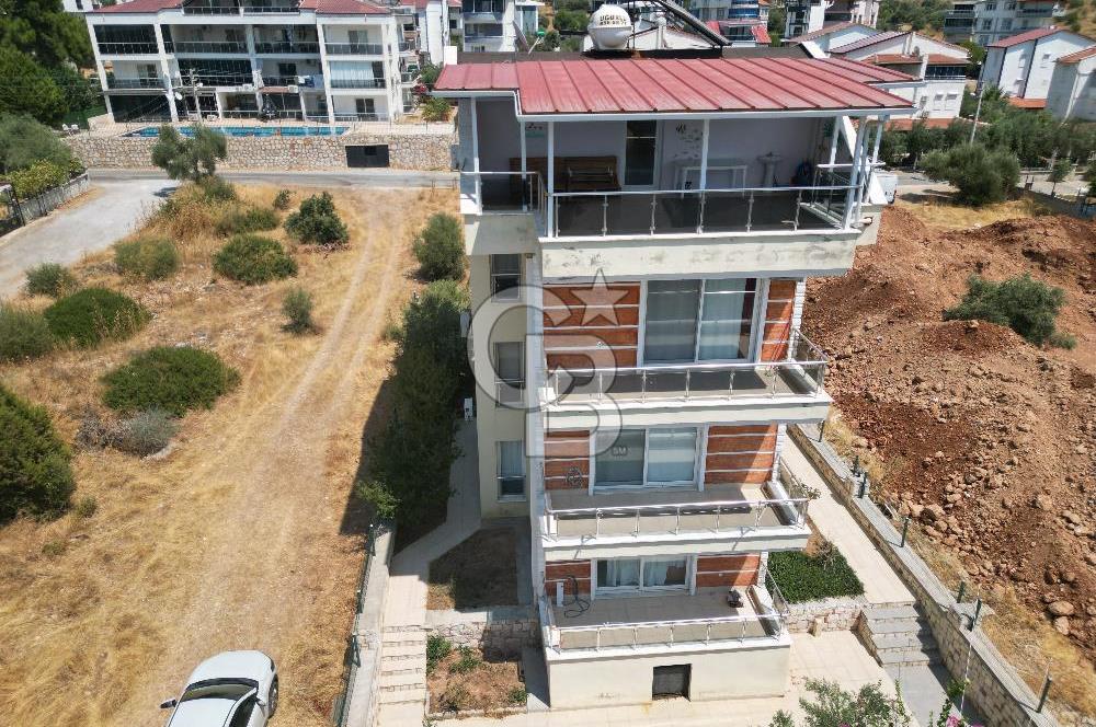 AKBÜKTE KESİNTİSİZ DENİZ MANZARALI 135 M² BAHÇELİ ÇATI DUBLEKSİ