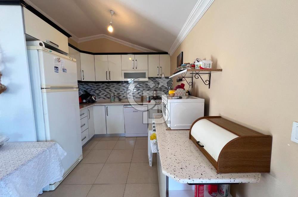 AKBÜKTE KESİNTİSİZ DENİZ MANZARALI 135 M² BAHÇELİ ÇATI DUBLEKSİ