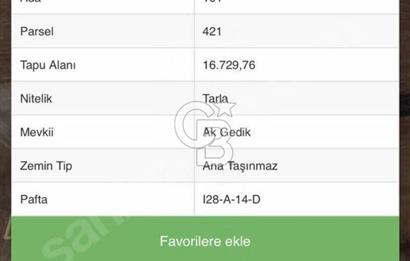 TEMELLİDE DEĞER KAZANAN BÖLGESİNDE SATILIK TARLA