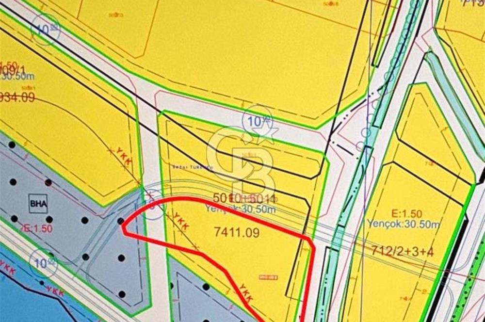 LTINORDU AKÇATEPE’DE ŞEHİR HASTANESİ BÖLGESİNDE E:1.50 – YENÇOK:30.50 M İMARLI 3.636 M² ARSA