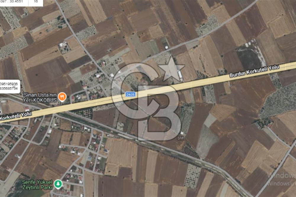 BUCAK KIZILKAYADA SATILIK CADDE ÜZERİ ARSA
