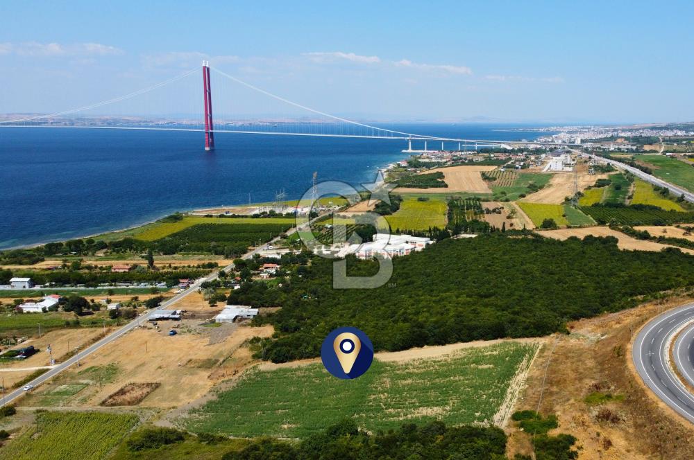Çanakkale Lapseki Suluca'da Etrafı Orman Boğaz Manzaralı Arazi