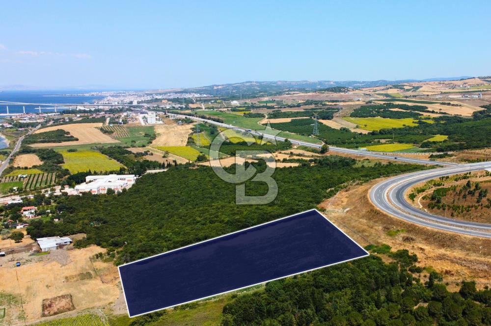 Çanakkale Lapseki Suluca'da Etrafı Orman Boğaz Manzaralı Arazi
