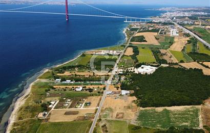 Çanakkale Lapseki Suluca'da Etrafı Orman Boğaz Manzaralı Arazi