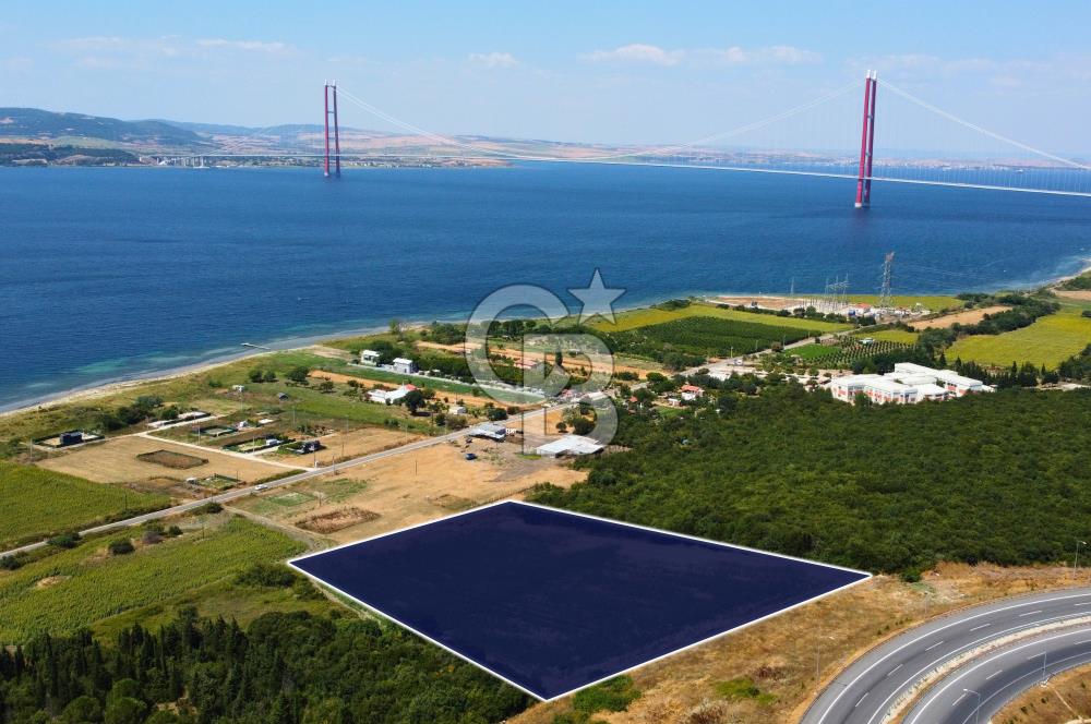 Çanakkale Lapseki Suluca'da Etrafı Orman Boğaz Manzaralı Arazi
