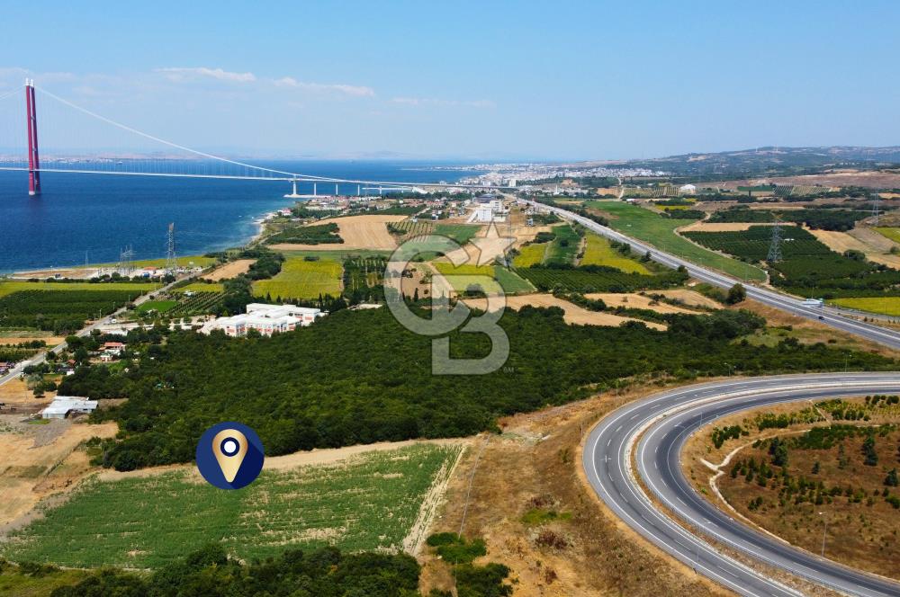 Çanakkale Lapseki Suluca'da Etrafı Orman Boğaz Manzaralı Arazi