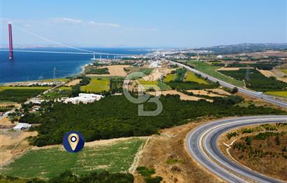 Çanakkale Lapseki Suluca'da Etrafı Orman Boğaz Manzaralı Arazi
