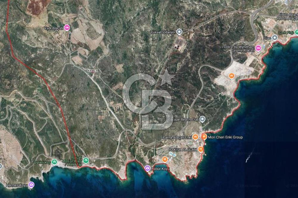 ÇEŞME ALAÇATI' DA MÜKEMMEL LOKASYONA SAHİP SATILIK ARSA
