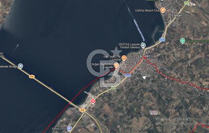 Çanakkale Lapseki'de Yola Cepheli, Boğaz Manzaralı Satılık Tarla