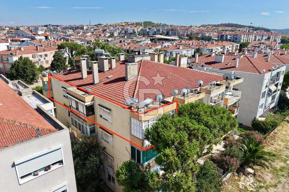 Ayvalık Ali Çetinkaya'da Deniz Manzaralı Satılık 3+1 Daire